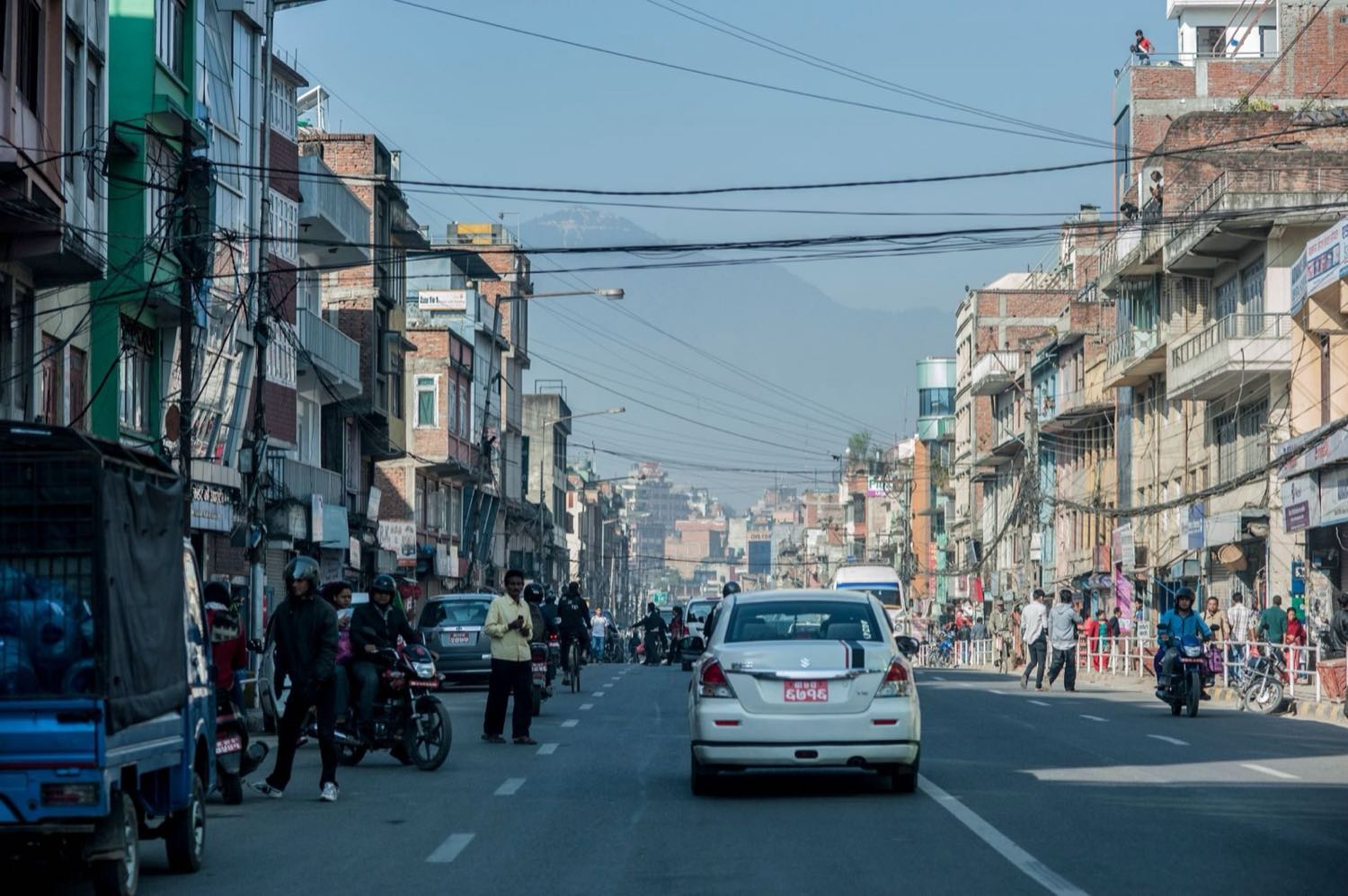 Le stupa de Swayambhunath surplombant la vallée de Katmandou