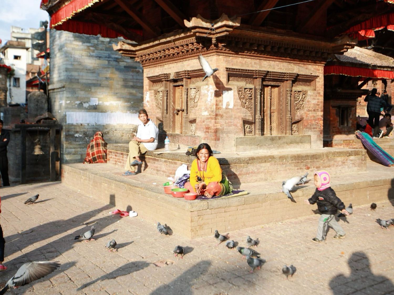 Temples en pagode de la place Durbar à Katmandou