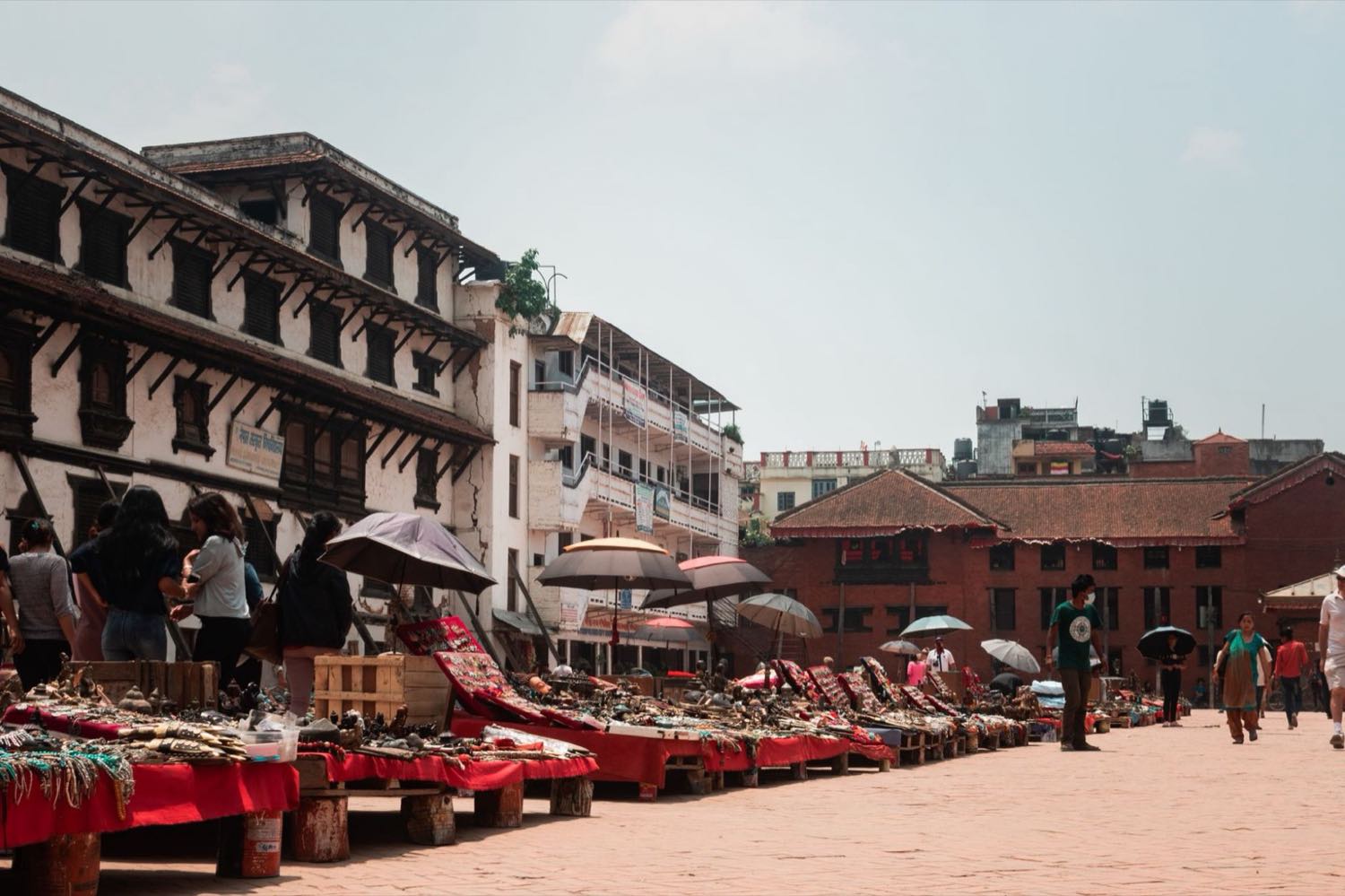 Ruelle animée du quartier de Thamel